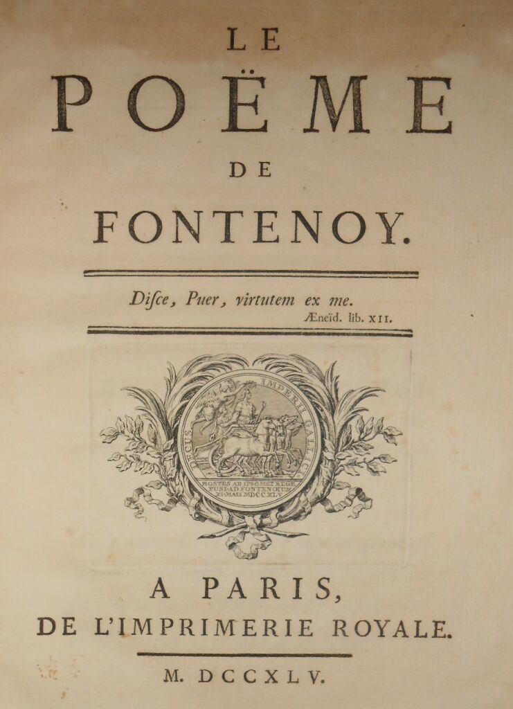 Voltaire Fontenoy Exemplaires Librairie Pierre Calvet