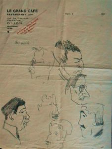 Barrault Dijon lettre et caricatures