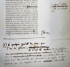 Berlioz Héroïque de Beethoven, corrections autographes