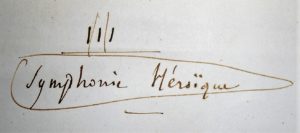 Berlioz Héroïque de Beethoven. Corrections autographes.