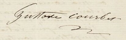 G. Courbet, lettre autographe signée à V. Hugo.