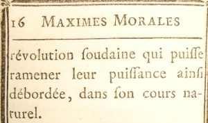 Louis XVI. Maximes morales et politiques. 1766.