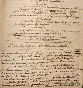 Comtesse de Genlis manuscrit autographe