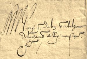 Henri III. Lettre au comte d'Abain.