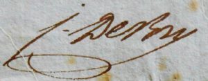 Jean de Bry. Lettre autographe signée. Besançon. 1801.