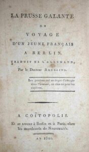 La Prusse galante