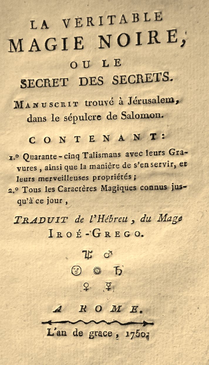 Livre De Magie Noire: Grimoire des Sortilèges, Malédictions, Puissance, et  la Maîtrise (French Edition)