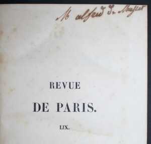 Musset Revue de Paris