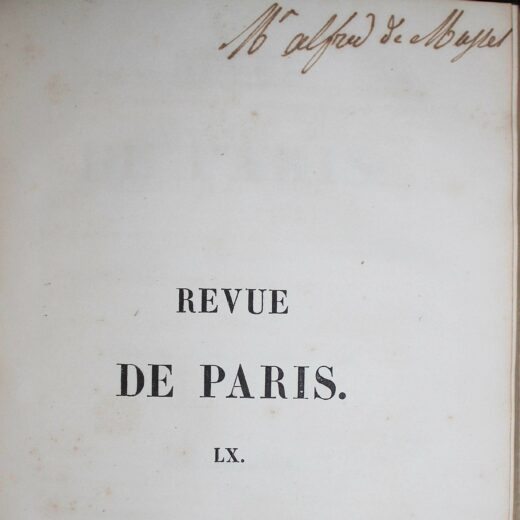 Musset Revue de Paris