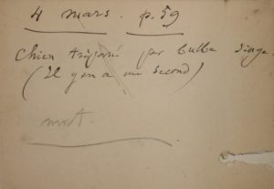 Pasteur note autographe recherche sur la rage