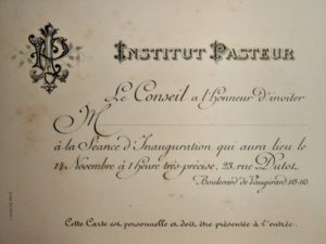 Institut Pasteur Inauguration 1888