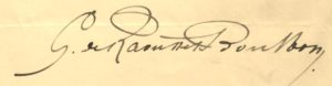 Raousset-Boulbon. Signature autographe.