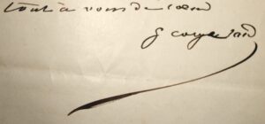 Sand Chopin malade. Lettre autographe.
