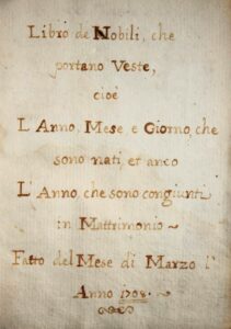 Venise vade-mecum manuscrit 1708