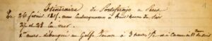 Napoléon. Return from Elba island. Manuscript.